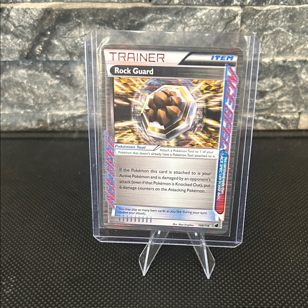Pokemon Rock Guard Trainer Card 108/116 from 2013 Plasma Freeze Set